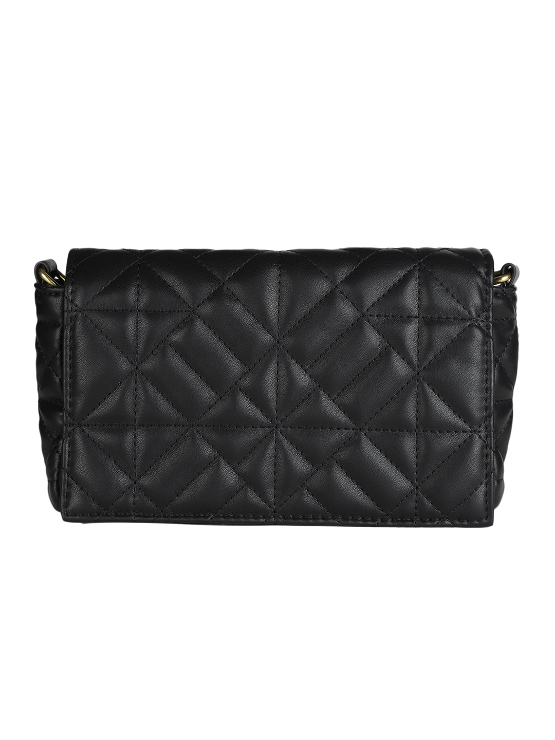 MINI WESST Black Casual Solid Shoulder Bag(MWHB146BL)