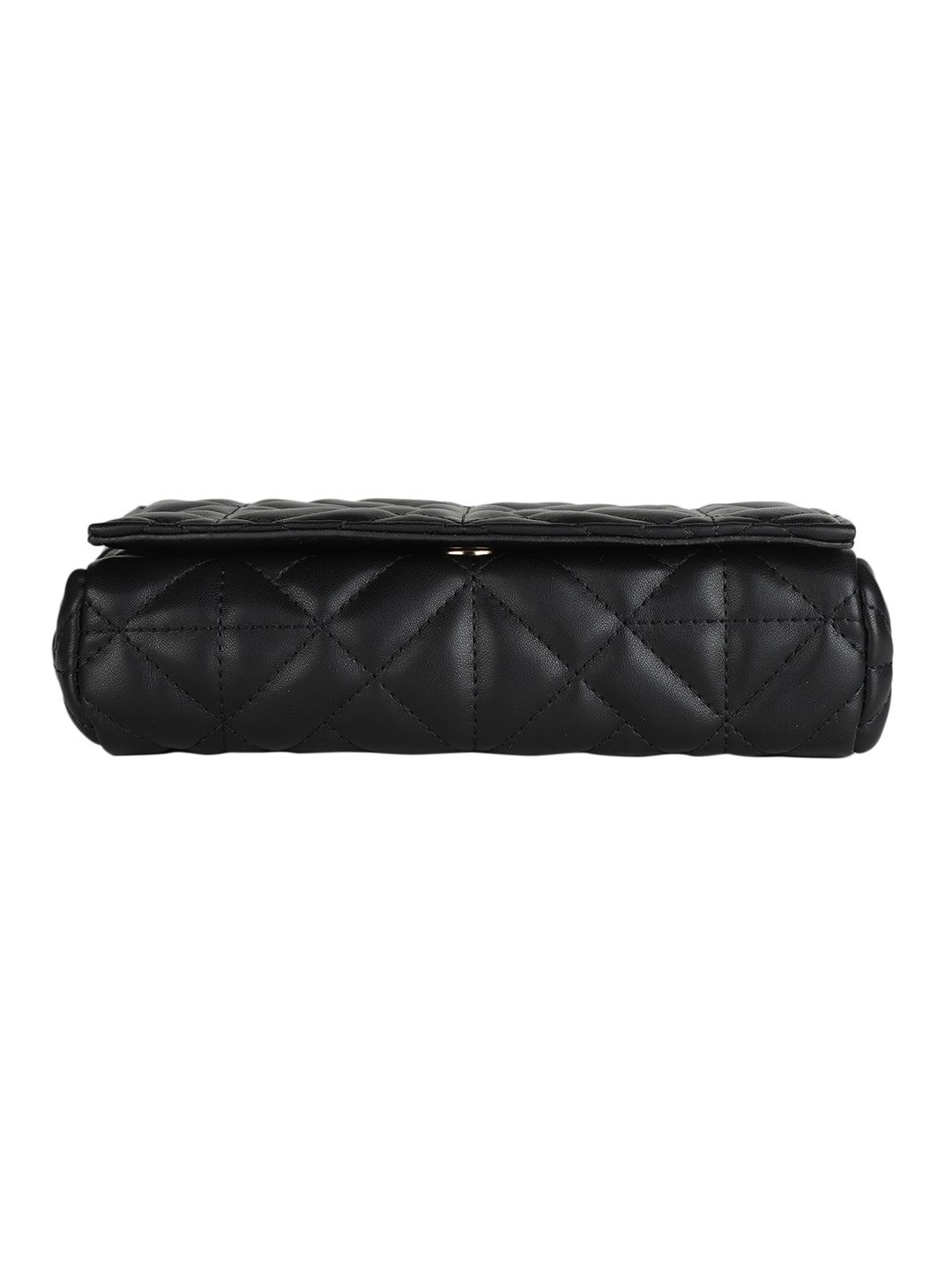 MINI WESST Black Casual Solid Shoulder Bag(MWHB146BL)