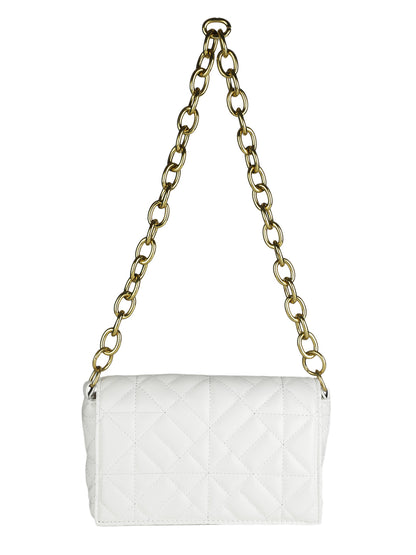 MINI WESST White Casual Solid Shoulder Bag(MWHB147WT)