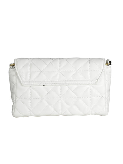 MINI WESST White Casual Solid Shoulder Bag(MWHB147WT)