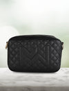 Black Casual Solid Sling Bag