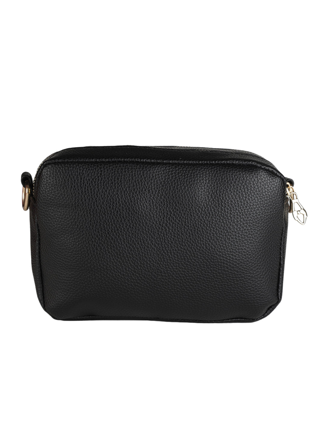 MINI WESST Black Casual Solid Sling Bag(MWHB148BL)