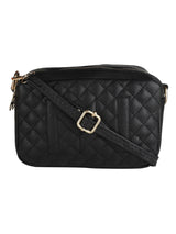 Black Casual Solid Sling Bag