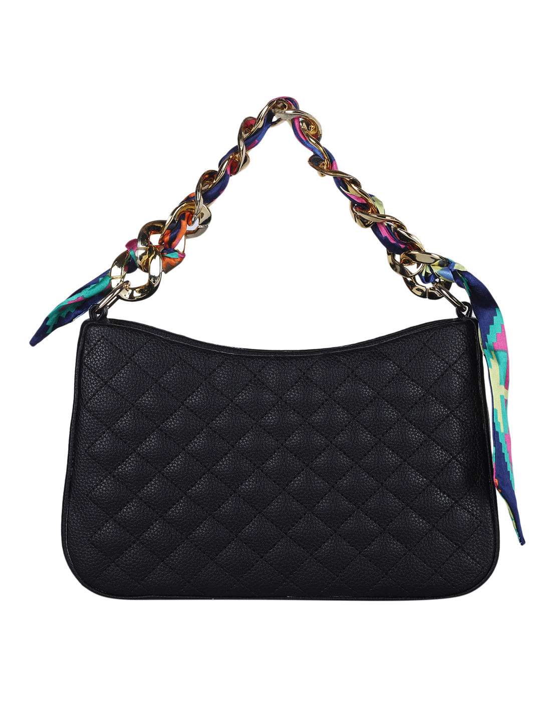 MINI WESST Black Solid Sling Bag(MWHB235BL)