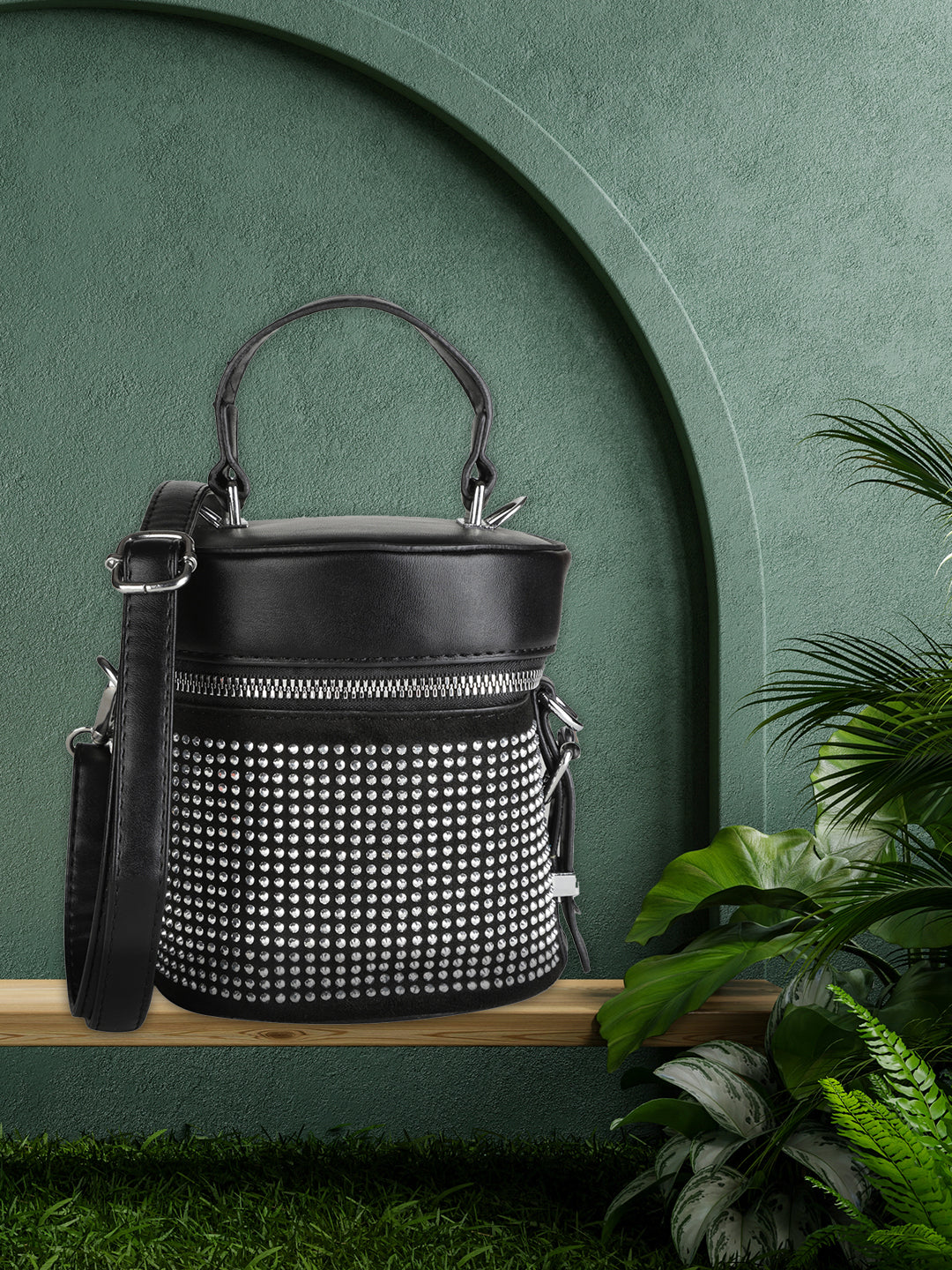 MINI WESST Silver Party Handheld Bag(MWHB173SIL)