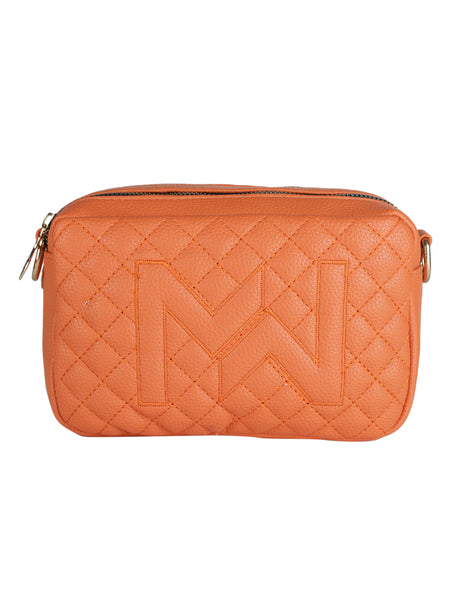 Orange Casual Solid Sling Bag