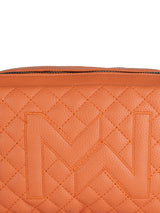 Orange Casual Solid Sling Bag