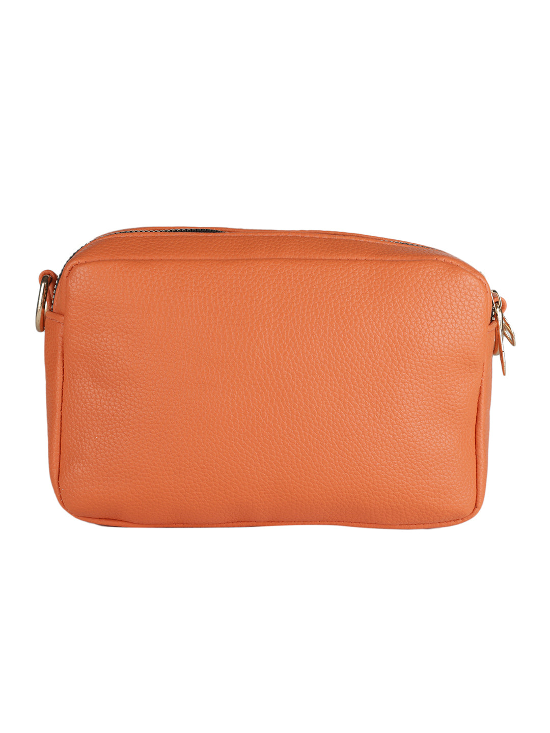 Orange Casual Solid Sling Bag