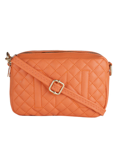 MINI WESST Orange Casual Solid Sling Bag(MWHB149OR)