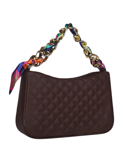 MINI WESST Brown Solid Sling Bag(MWHB236BR)