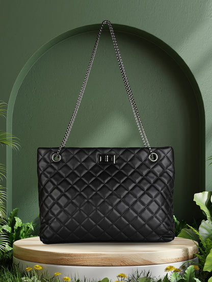 MINI WESST Black Casual Solid Sling Bag(MWHB152BL)