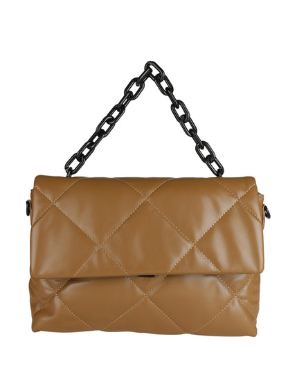 MINI WESST Brown Casual Solid Sling Bag(MWHB153BR)