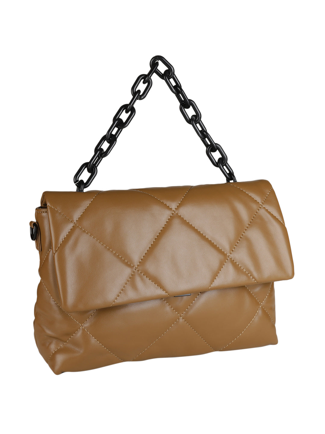 MINI WESST Brown Casual Solid Sling Bag(MWHB153BR)