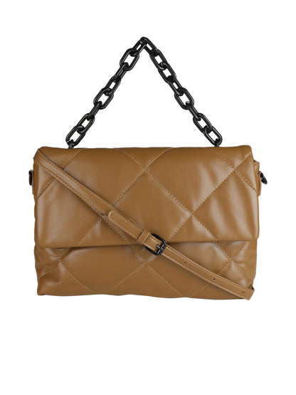 MINI WESST Brown Casual Solid Sling Bag(MWHB153BR)