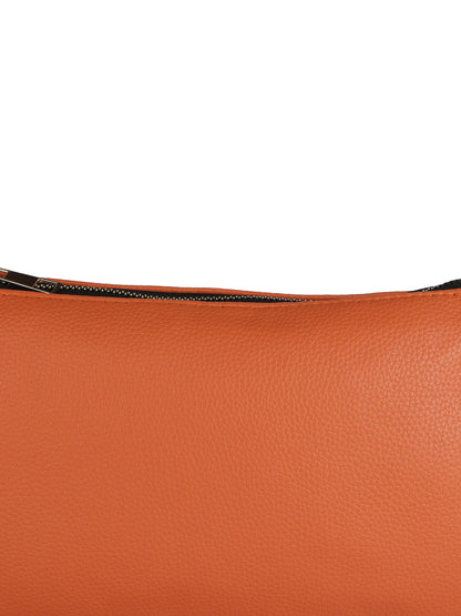 MINI WESST Orange Casual Solid Sling Bag with Round Pouch(MWHB155OR)
