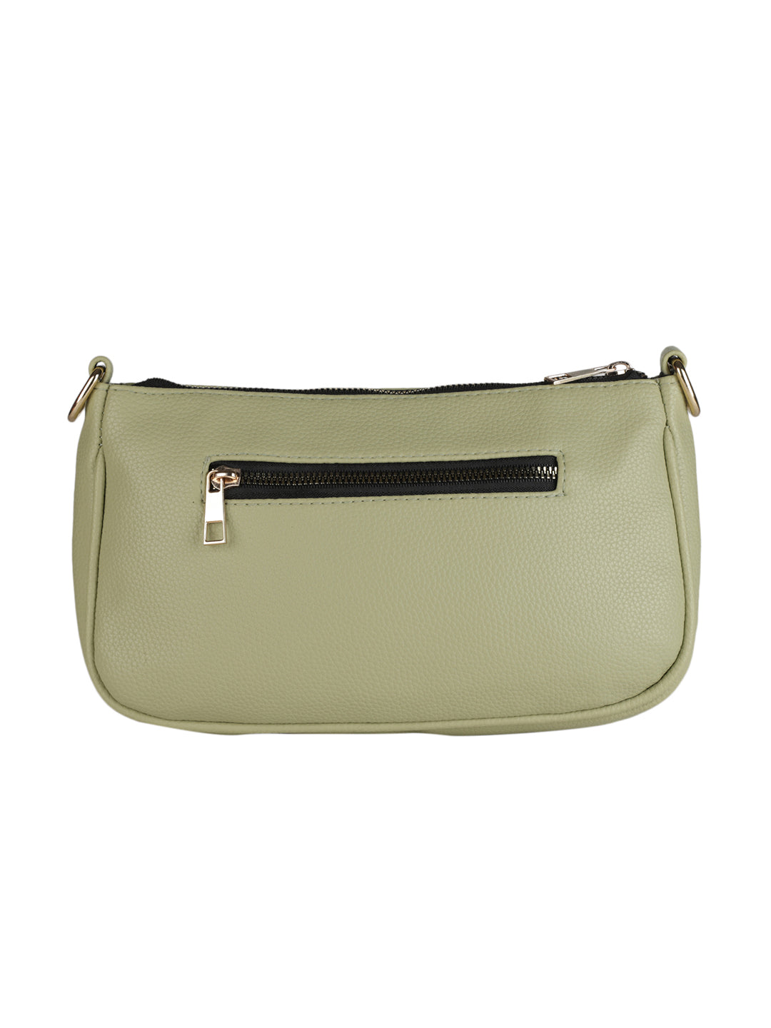 MINI WESST Green Casual Solid Sling Bag with Round Pouch(MWHB156GR)