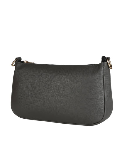 MINI WESST Grey Casual Solid Sling Bag with Round Pouch(MWHB158GY)