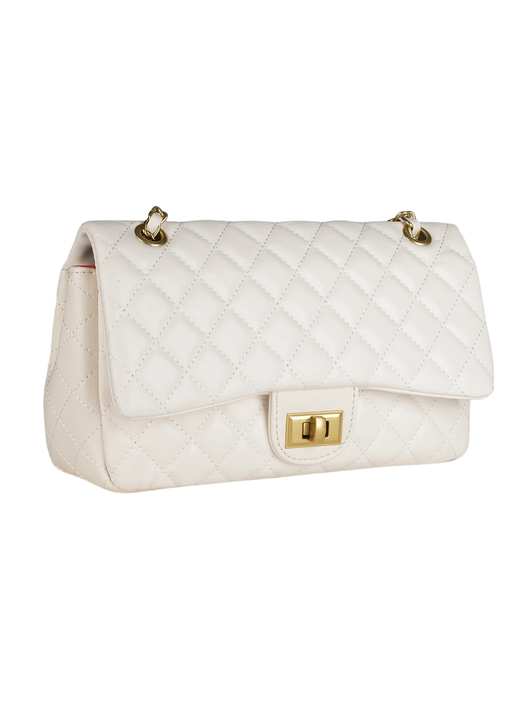 MINI WESST White Casual Solid Sling Bag(MWHB160WT)