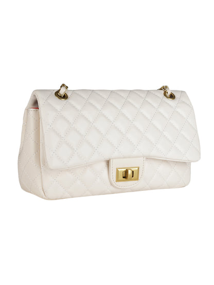 MINI WESST White Casual Solid Sling Bag(MWHB160WT)