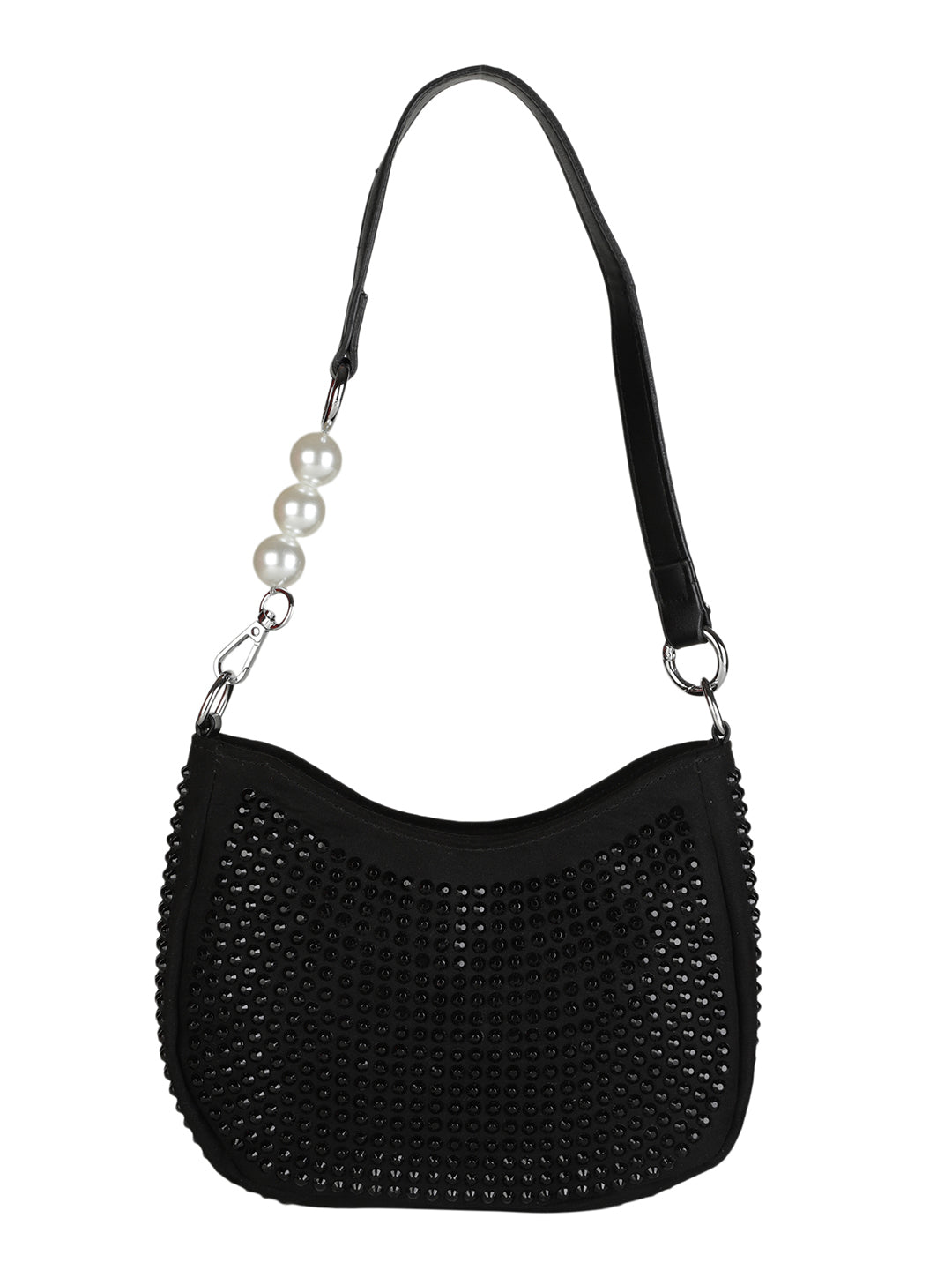 MINI WESST Black Party Handheld Bag(MWHB172BL)