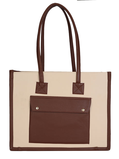 Your Grace Beige Brown Tote Bag