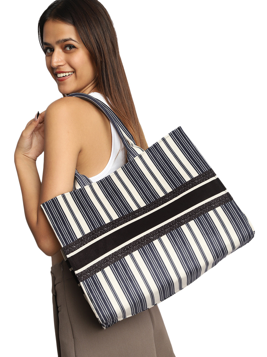 Women's Graphic Printed Suede Tote Bag(MWCUS009)
