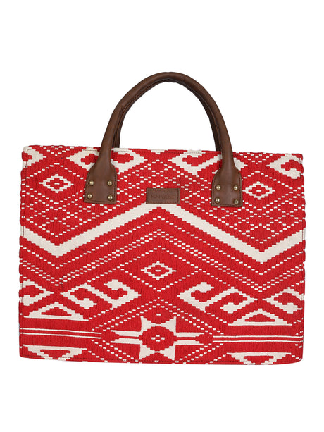 Fiery Red Notebook Tote Bag