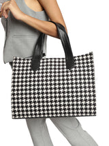 Manhattan Houndstooth Tote Bag