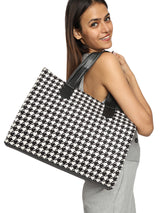 Manhattan Houndstooth Tote Bag