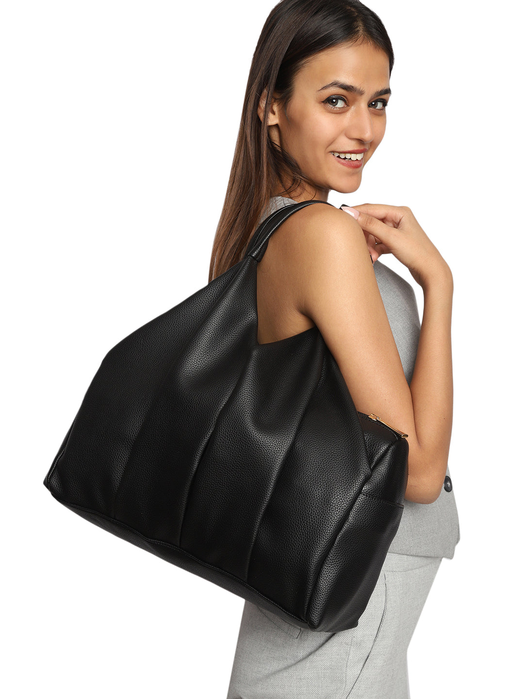 Charlotte Black Hobo Bag
