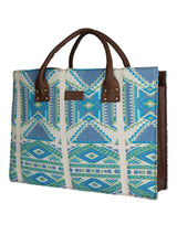 Blue Cosmo Notebook Tote Bag