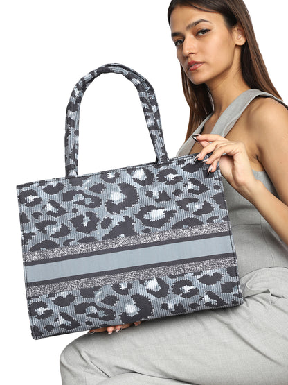 Women's Graphic Printed Canvas Tote Bag(MWCUS024)