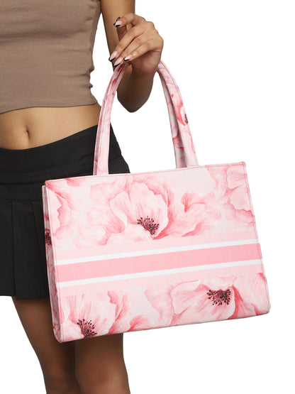 Women's Graphic Printed Canvas Tote Bag(MWCUS015)