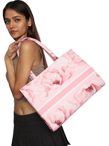 Women's Graphic Printed Canvas Tote Bag(MWCUS015)