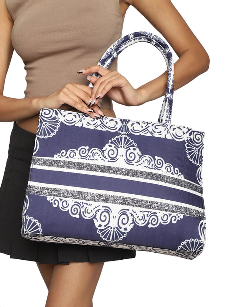 Women's Graphic Printed Canvas Tote Bag