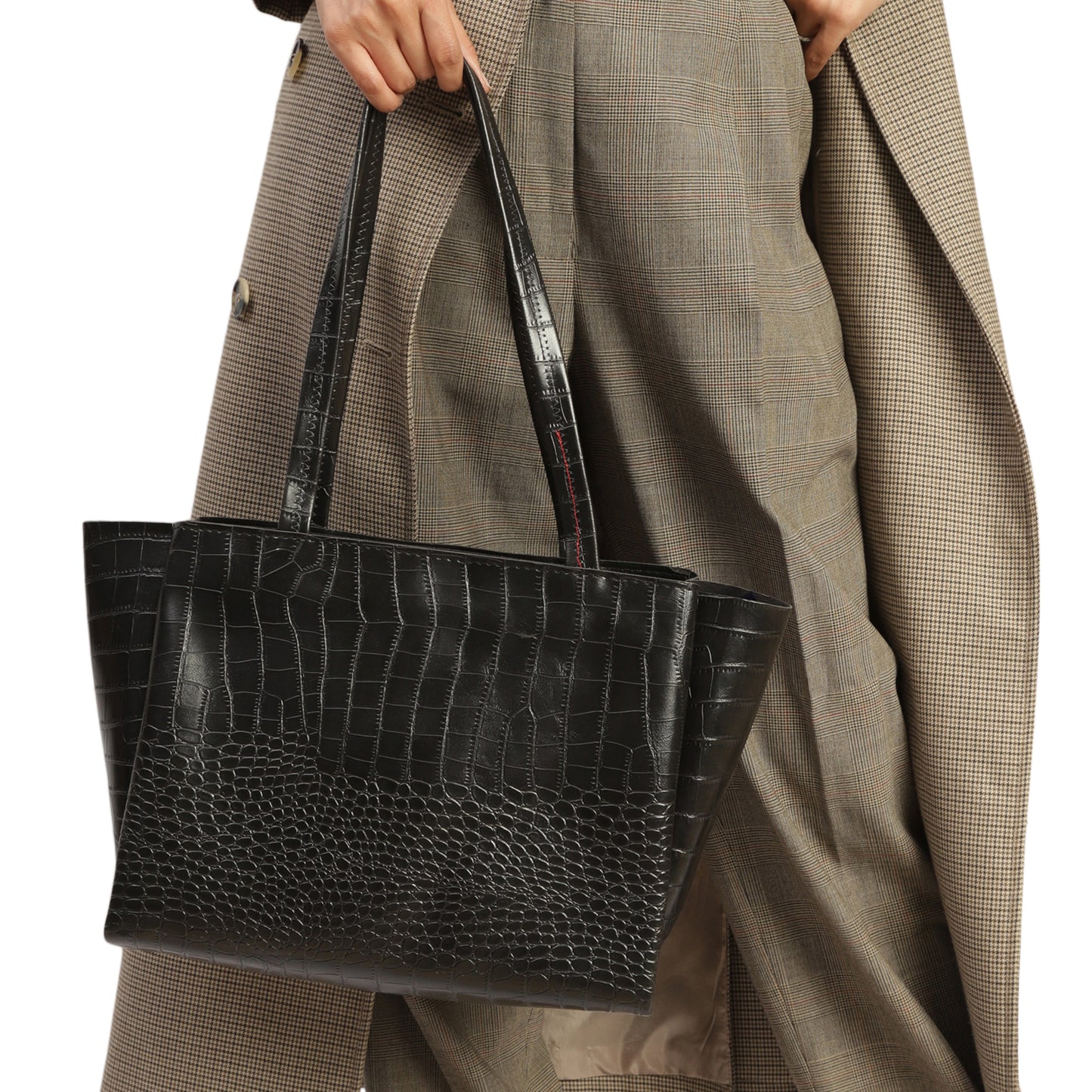 MINI WESST Women's Black Handbags(MWHB065BL)