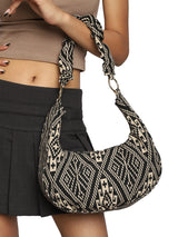 Multi Graphic Hobo Bag