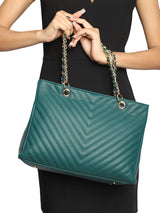 Cosmopolitian Green Tote Bag