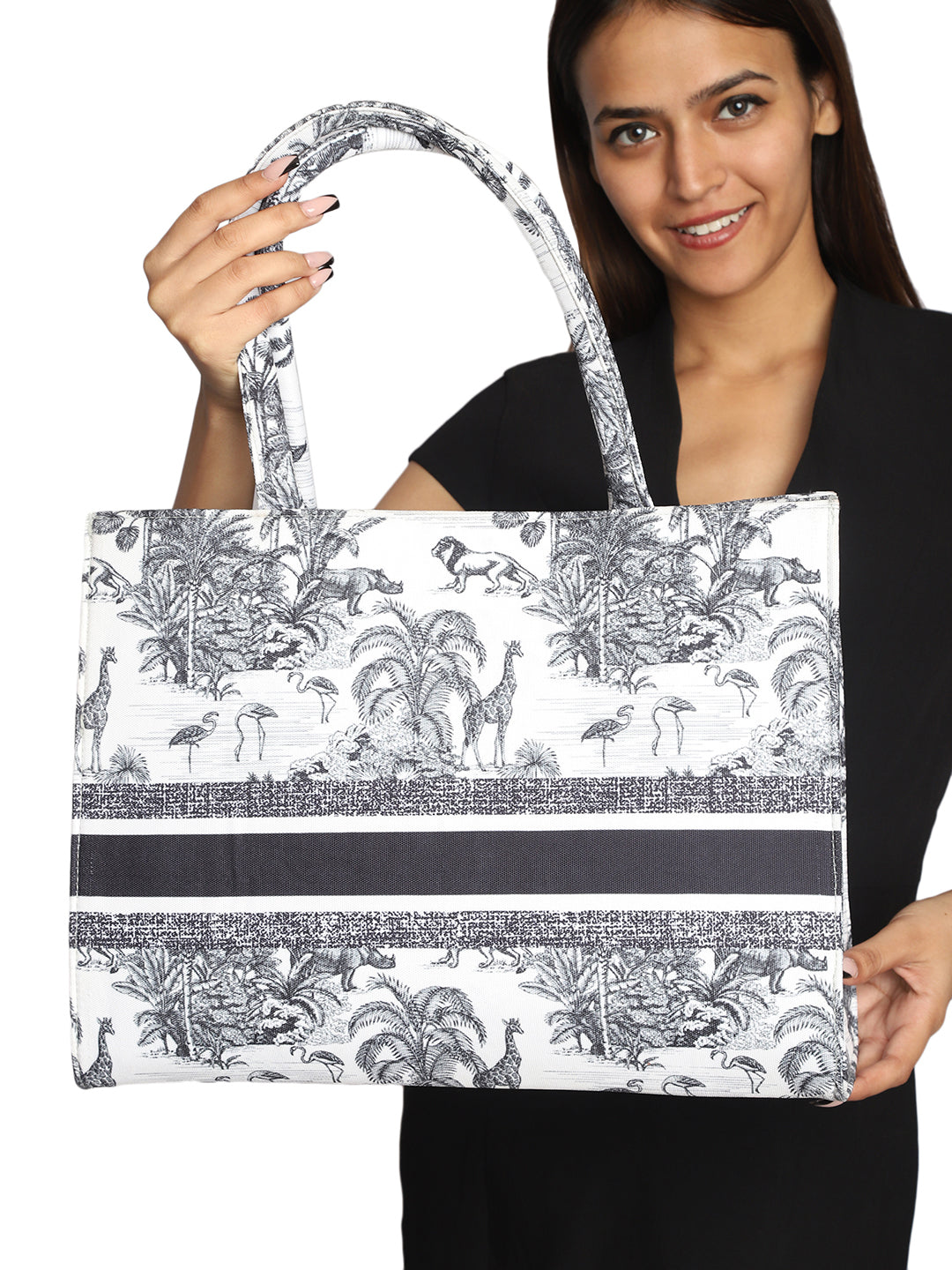 Women's Graphic Printed Canvas Tote Bag