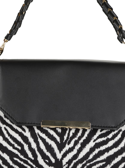 MINI WESST Black Casual Animal Handheld Bag(MWHB176PR)