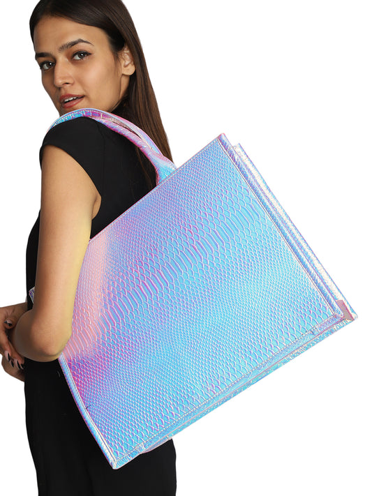 MINI WESST Shimmer Solid Tote Bag(MWTB114SM)