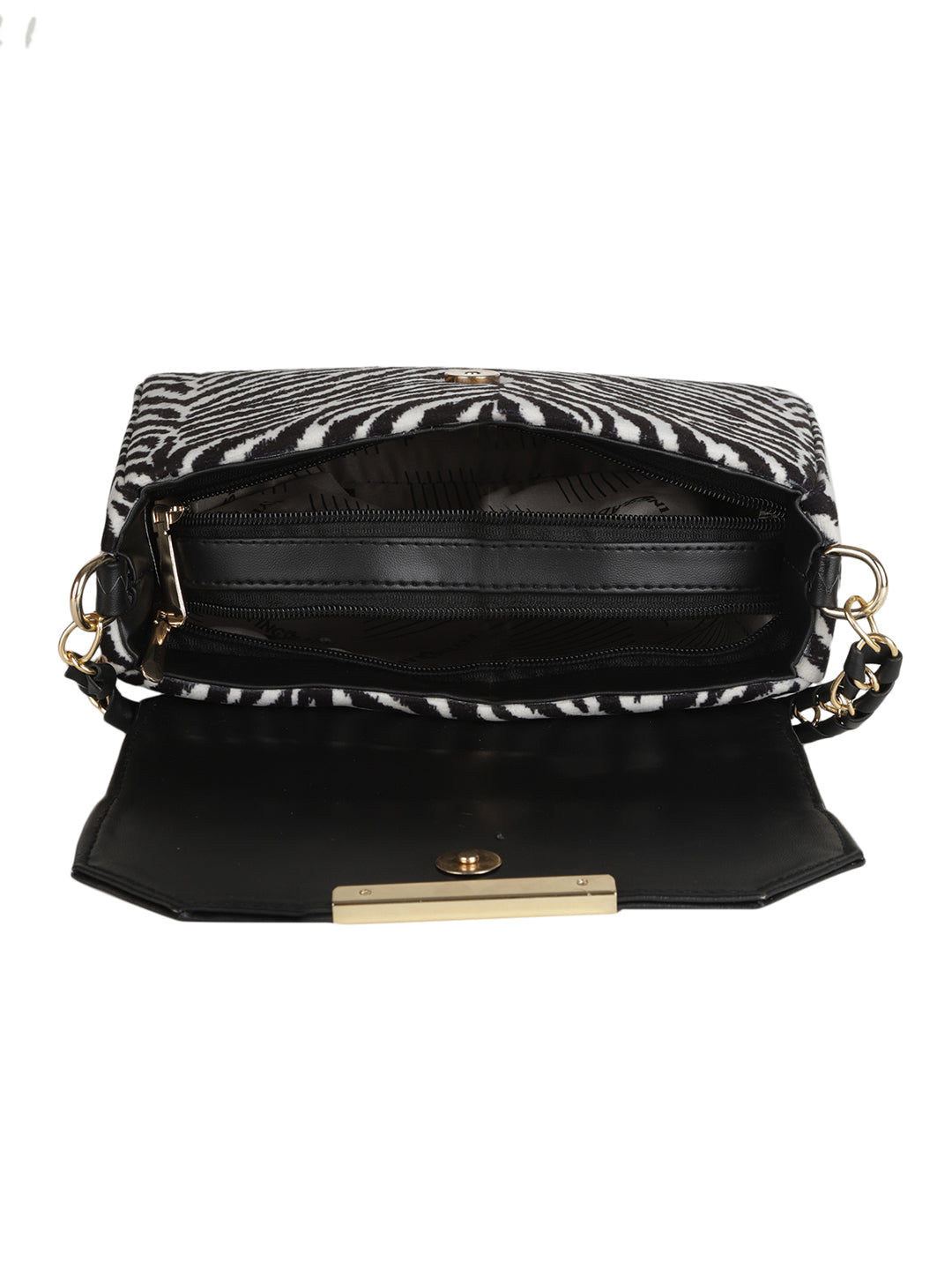 MINI WESST Black Casual Animal Handheld Bag(MWHB176PR)