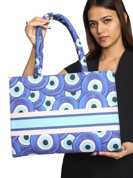 Women's Graphic Printed Canvas Tote Bag(MWCUS022)