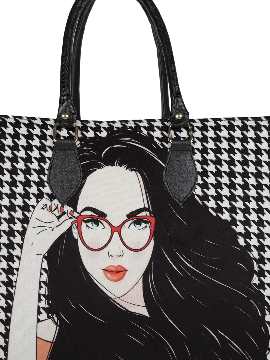 Quirky totes MINI WESST Multi Casual Graphic Tote Bag(MWTB064PR)
