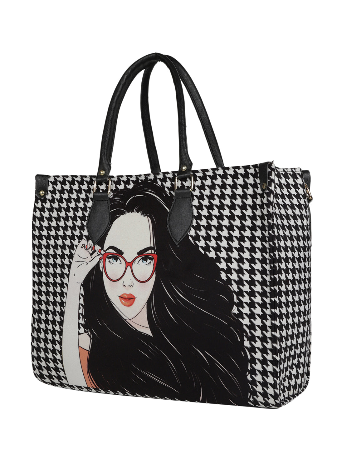 Quirky totes MINI WESST Multi Casual Graphic Tote Bag(MWTB064PR)
