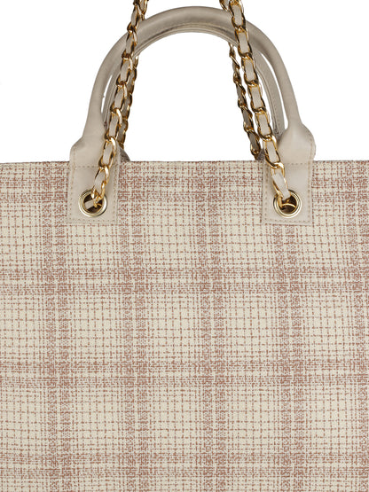 Martini Beige Casual Solid Tote Bag(MWTB069BE)