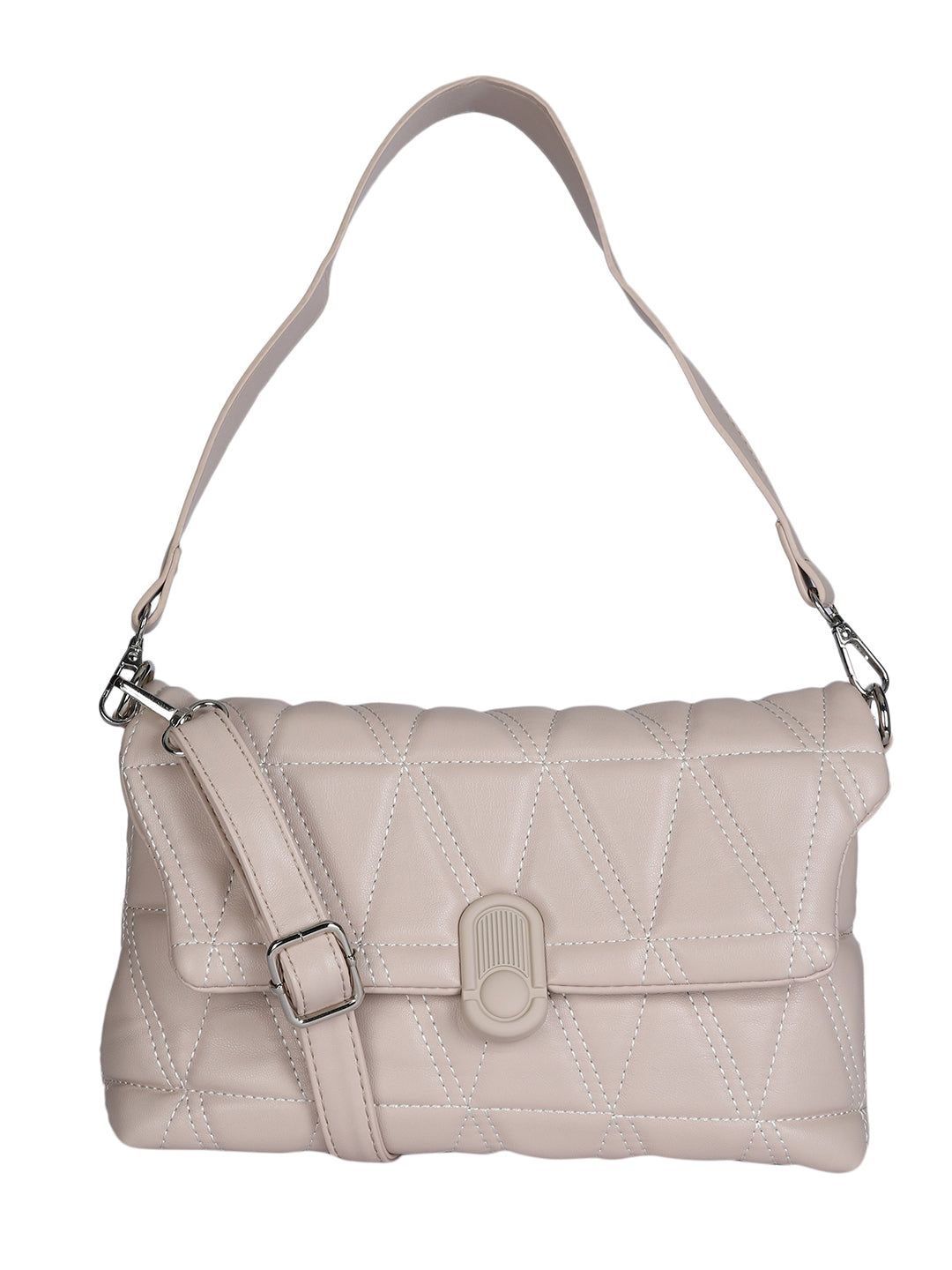 Women's White Handheld Bag