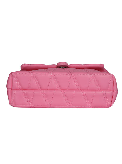 MINI WESST Women's Pink Handheld Bag
