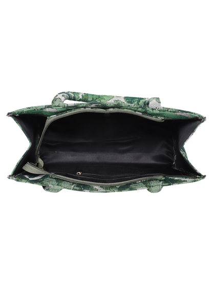 MINI WESST Green Graphic Tote Bag(MWTB121PR)