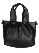 Black Casual Solid Handheld Bag